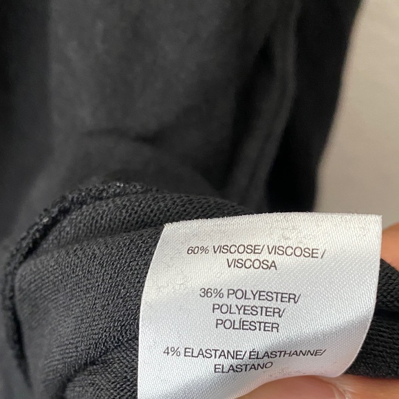 (CLEAR OUT PRICE!) Lucky Brand Womens Wrinkle Free Sweatshirt Top Black XXL - Picture 4 of 9